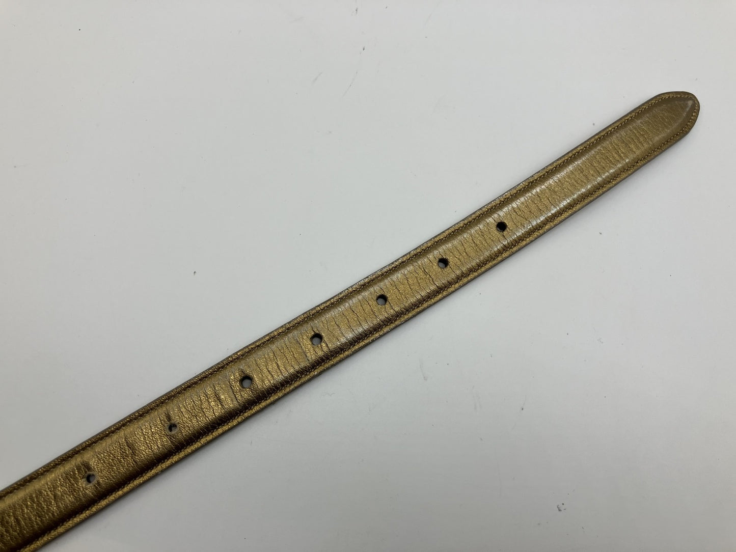ドルチェ＆ガバナ レザーベルト 101ｃｍ ゴールド 送料無料