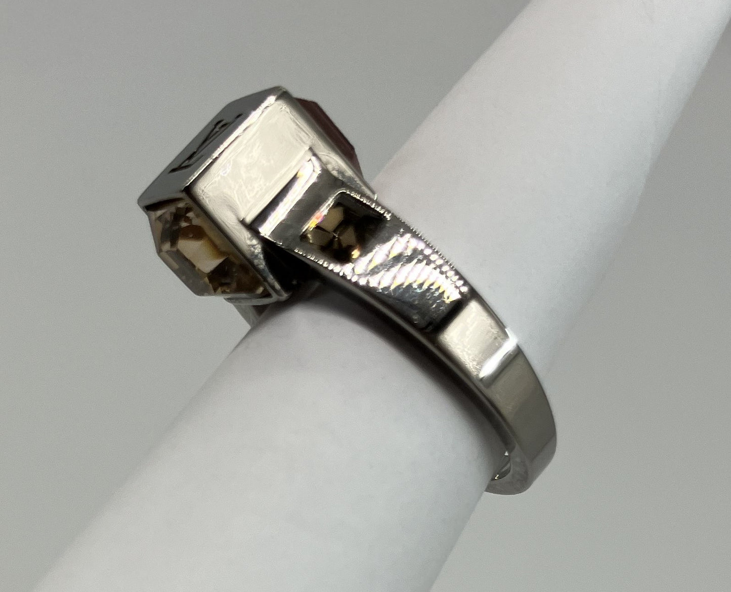 LOUIS VUITTON LV Collier Gamble Silver Ring M65229 GL0163 Size M (JP13) (US 6.5) (53) Free Shipping 