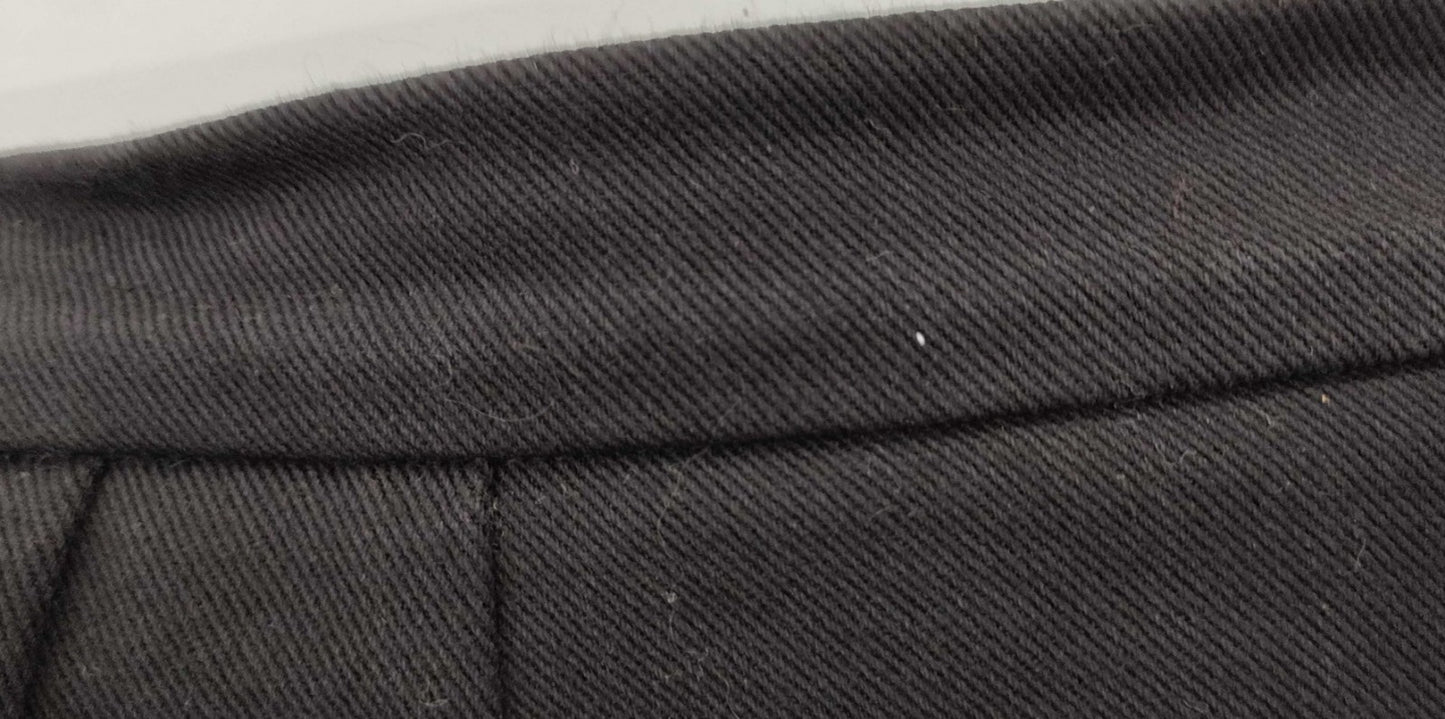 CHANEL Boutique Black Pencil Skirt Cotton Lycra Stretch Made in France Sz 35