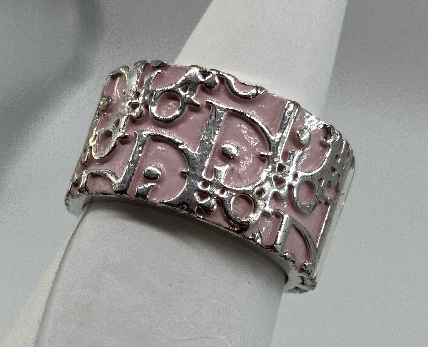 Christian Dior Trotter Ring (JP 9)(49)(US 5) Pink Free Shipping 