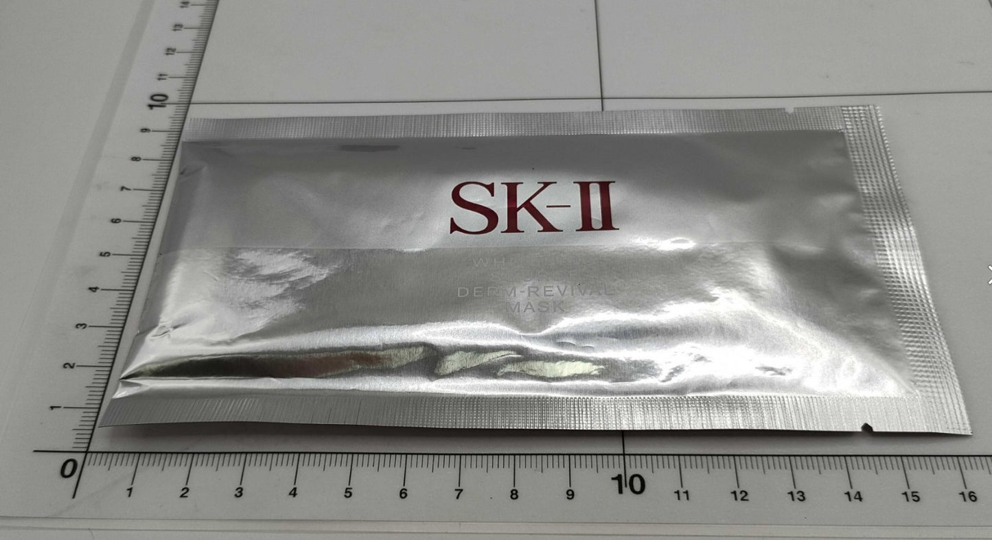 SK-II Sample Set: Skin Power Essence, Airy Cream, Milky Lotion, GenOptics Aura Essence, Whitening Mask. Unused, sample products. Made in Japan. Cosmetics.