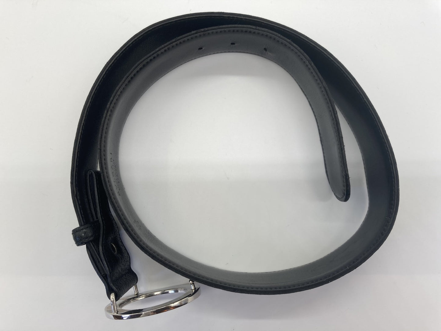 BVLGARI silver circle buckle belt, length 98cm