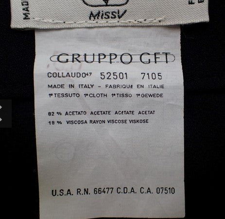 Valentino Garavani Pants Black Side Stripe Size 42 Italy Women's Trousers