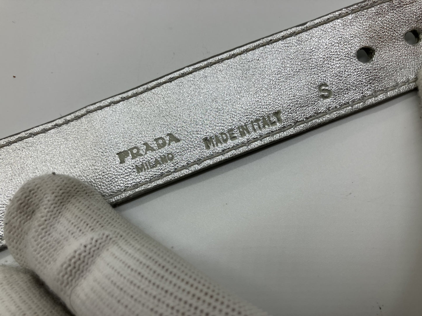 PRADA Bracelet/Bangle silver, 17cm around the wrist,