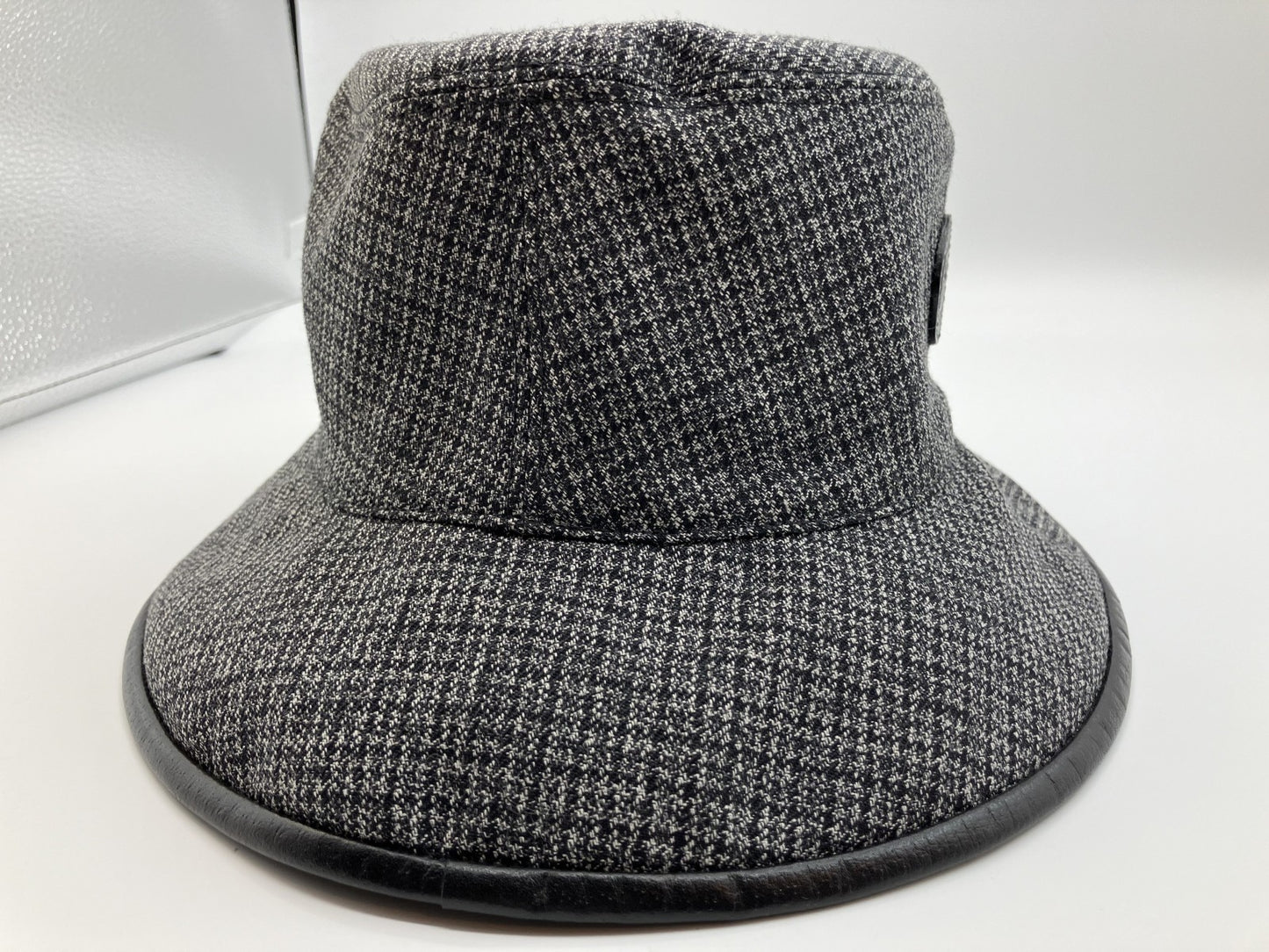 Gucci GG Canvas Hat Gray 59cm head circumference 9cm height 7cm brim