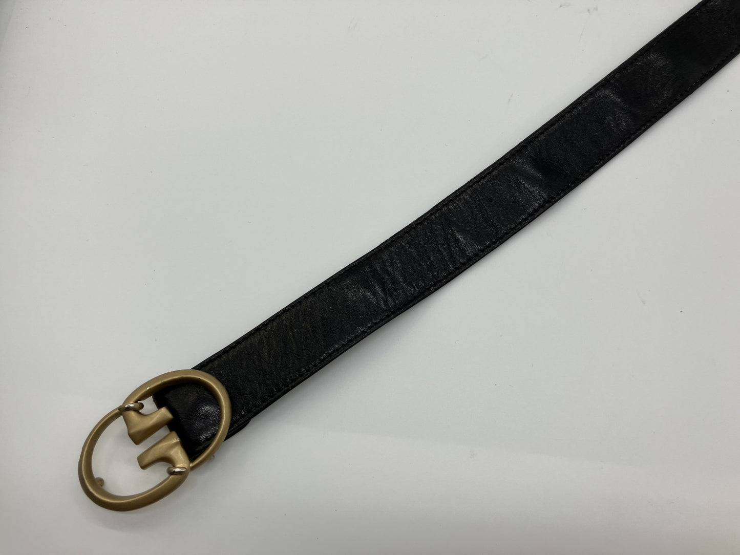 Gucci belt, black and gold, total length approx. 78cm, free shipping 