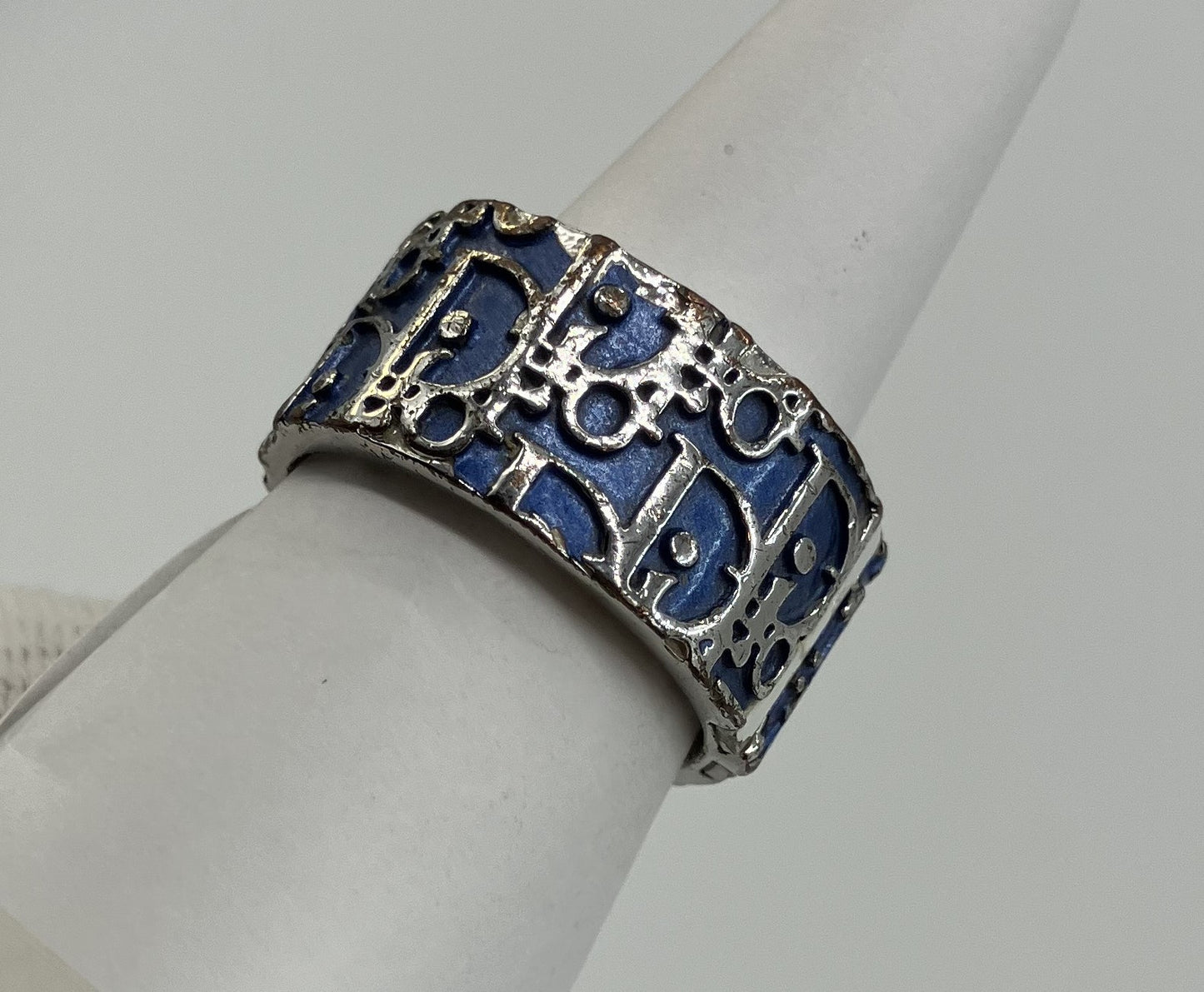 Christian Dior Trotter แหวนสีน้ำเงิน ขนาดจริง (JP 12)(52)(US 6.5) จัดส่งฟรี 