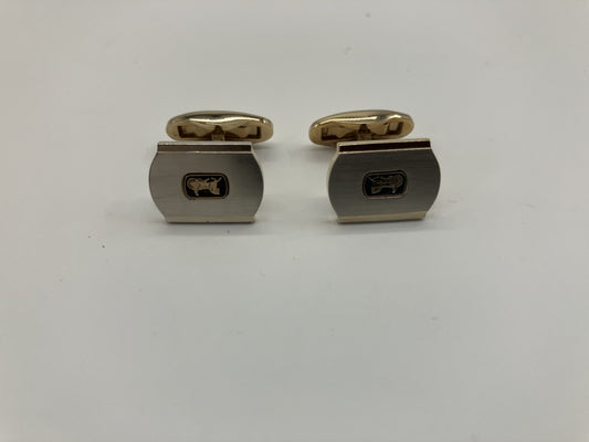 Celine Cufflinks Silver & Gold from Japan
