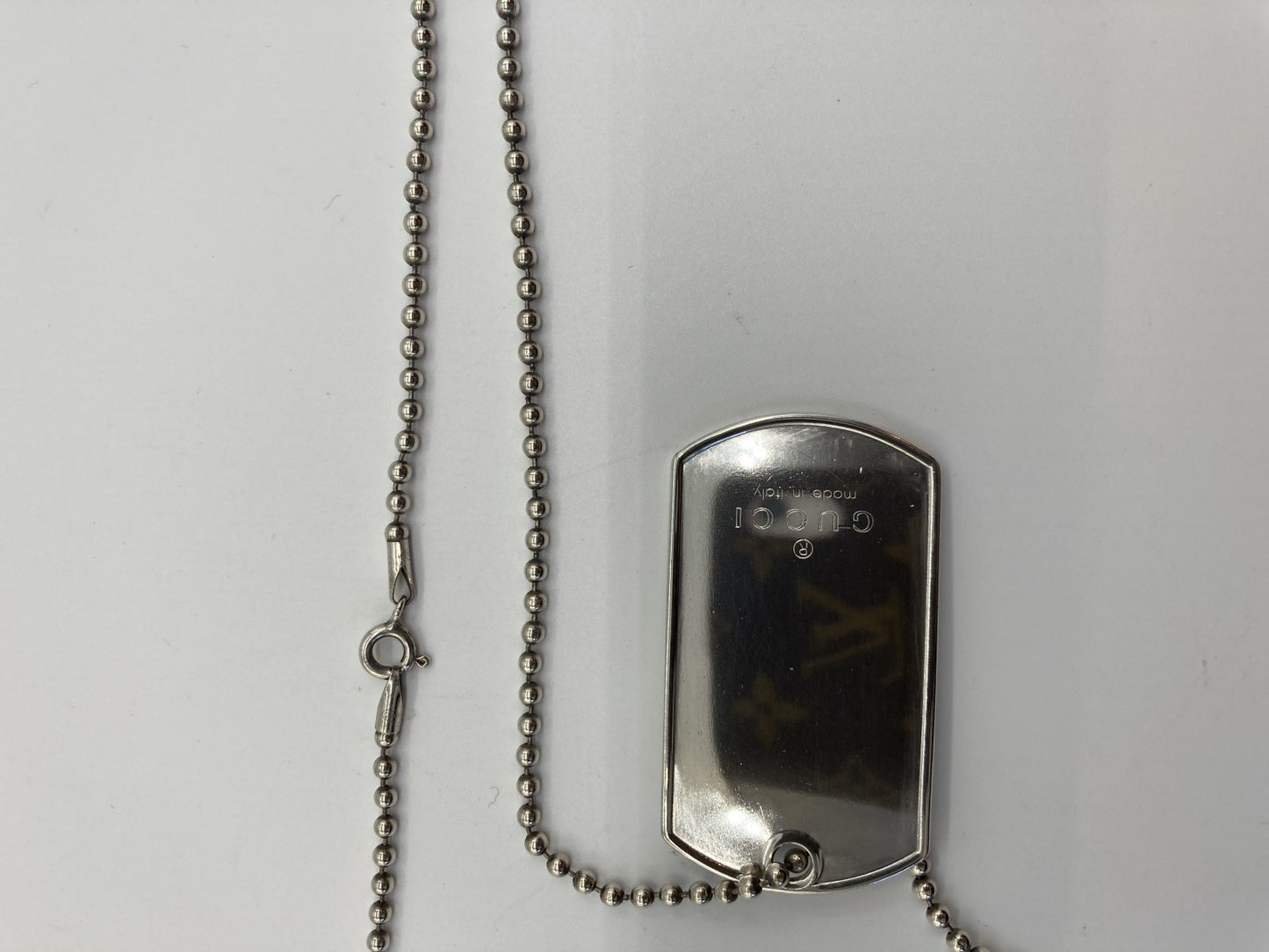 สร้อยคอ Gucci SV925 Dog Tag 29.3g โซ่ยาว 50 ซม. ไม่ใช่ OEM 