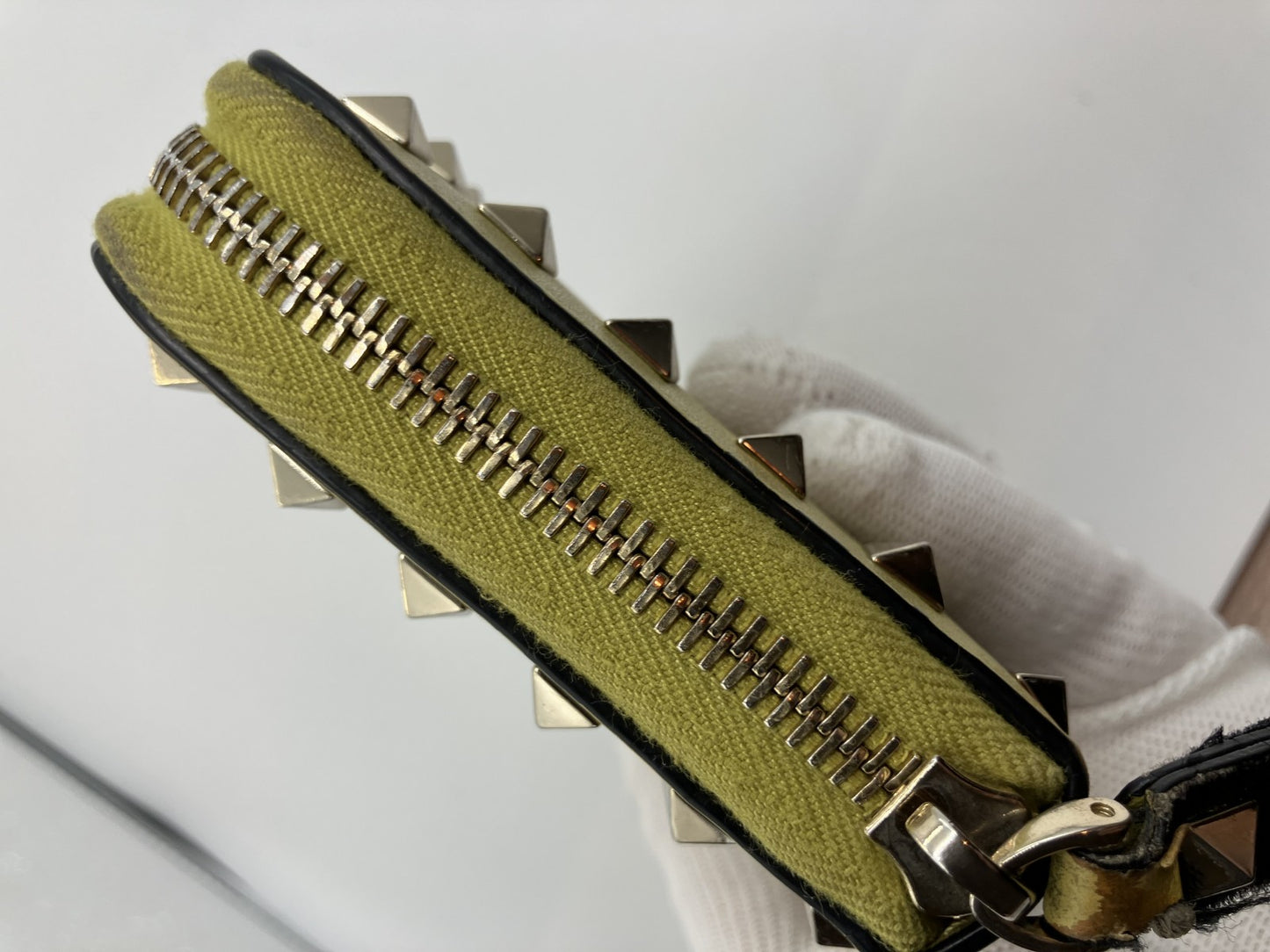 Valentino Garavani Rockstud Long Wallet Yellow Box, Bag, and Extra Studs Included Free Shipping 