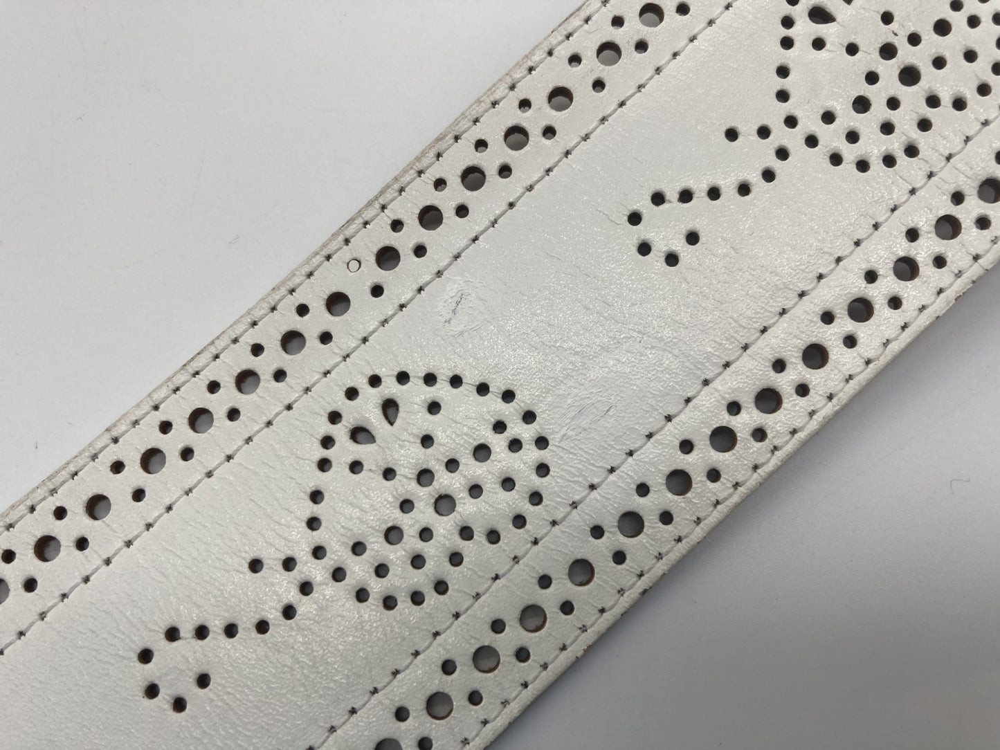 MOSCHINO White Belt 70 Width 6cm Length 83cm