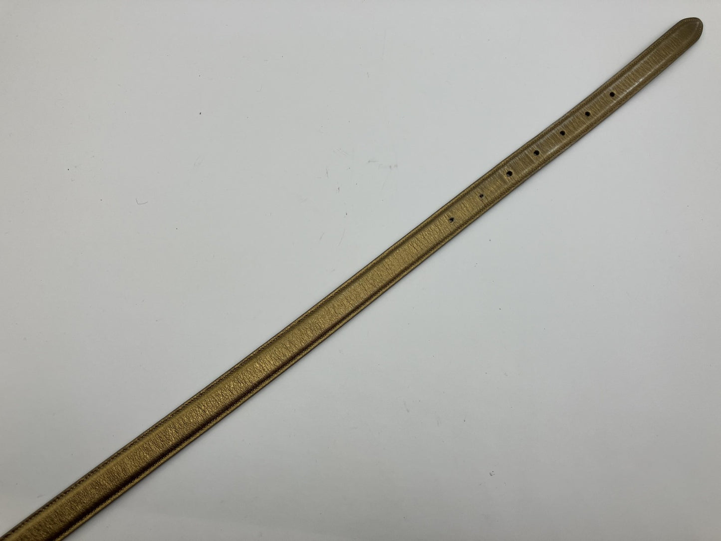 ドルチェ＆ガバナ レザーベルト 101ｃｍ ゴールド 送料無料