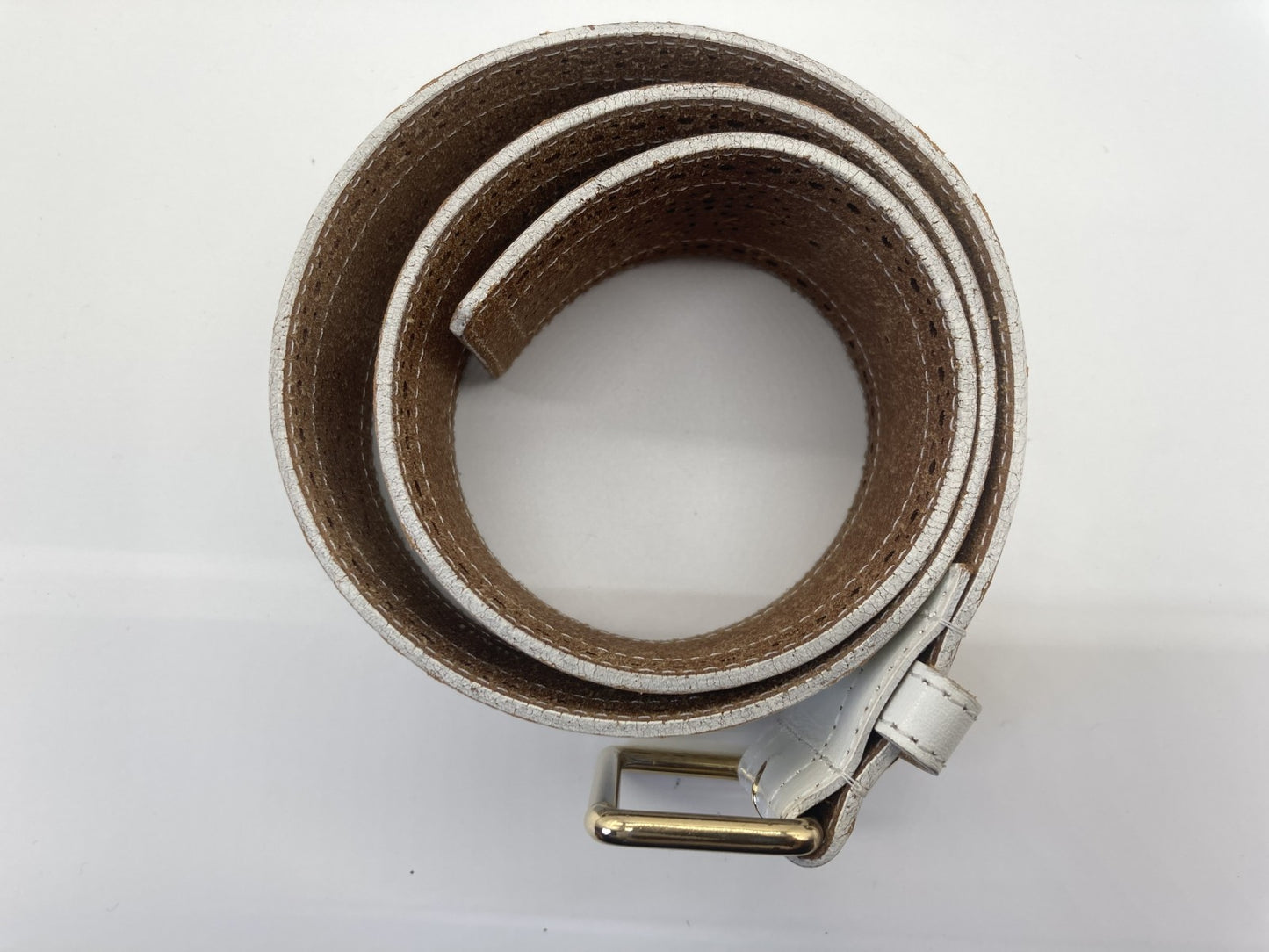 MOSCHINO White Belt 70 Width 6cm Length 83cm