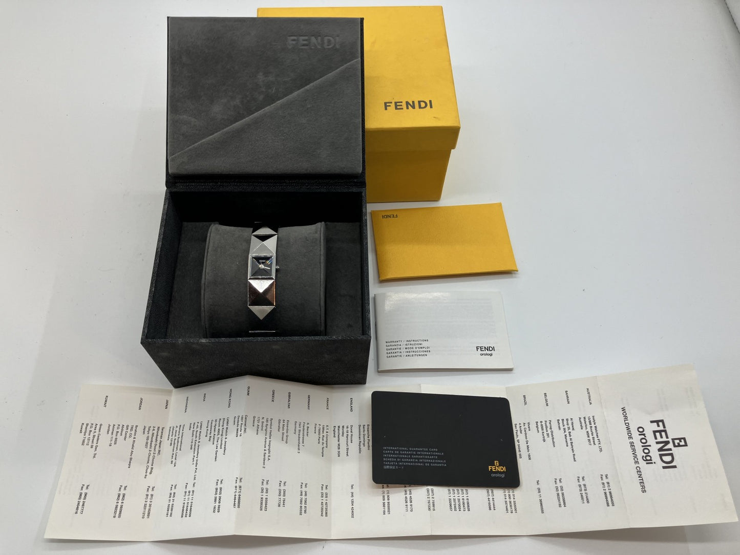 FENDI watch 4250L with box and guarantee, case width 15mm, wrist circumference 14cm, free shipping 