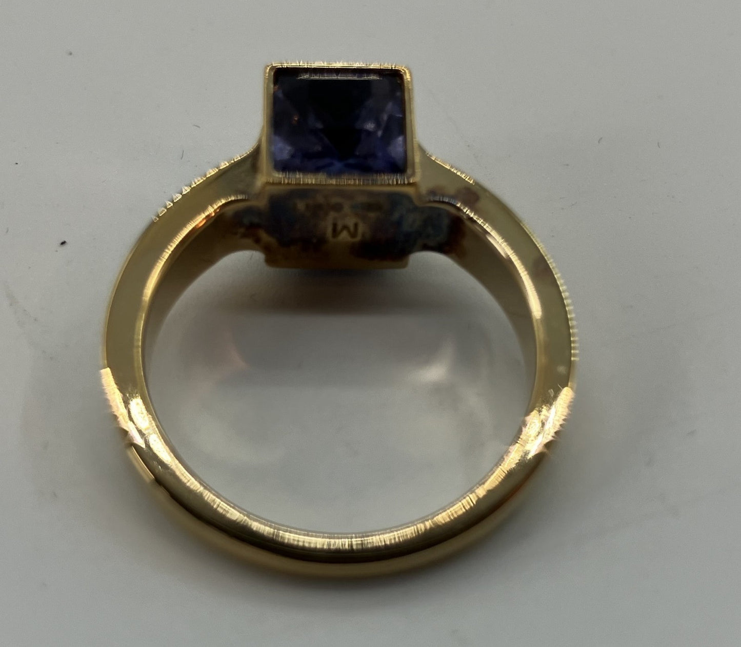 LOUIS VUITTON Cube Ring Gold Size M (JP 10)(US 5.5)(EU 50) with bag