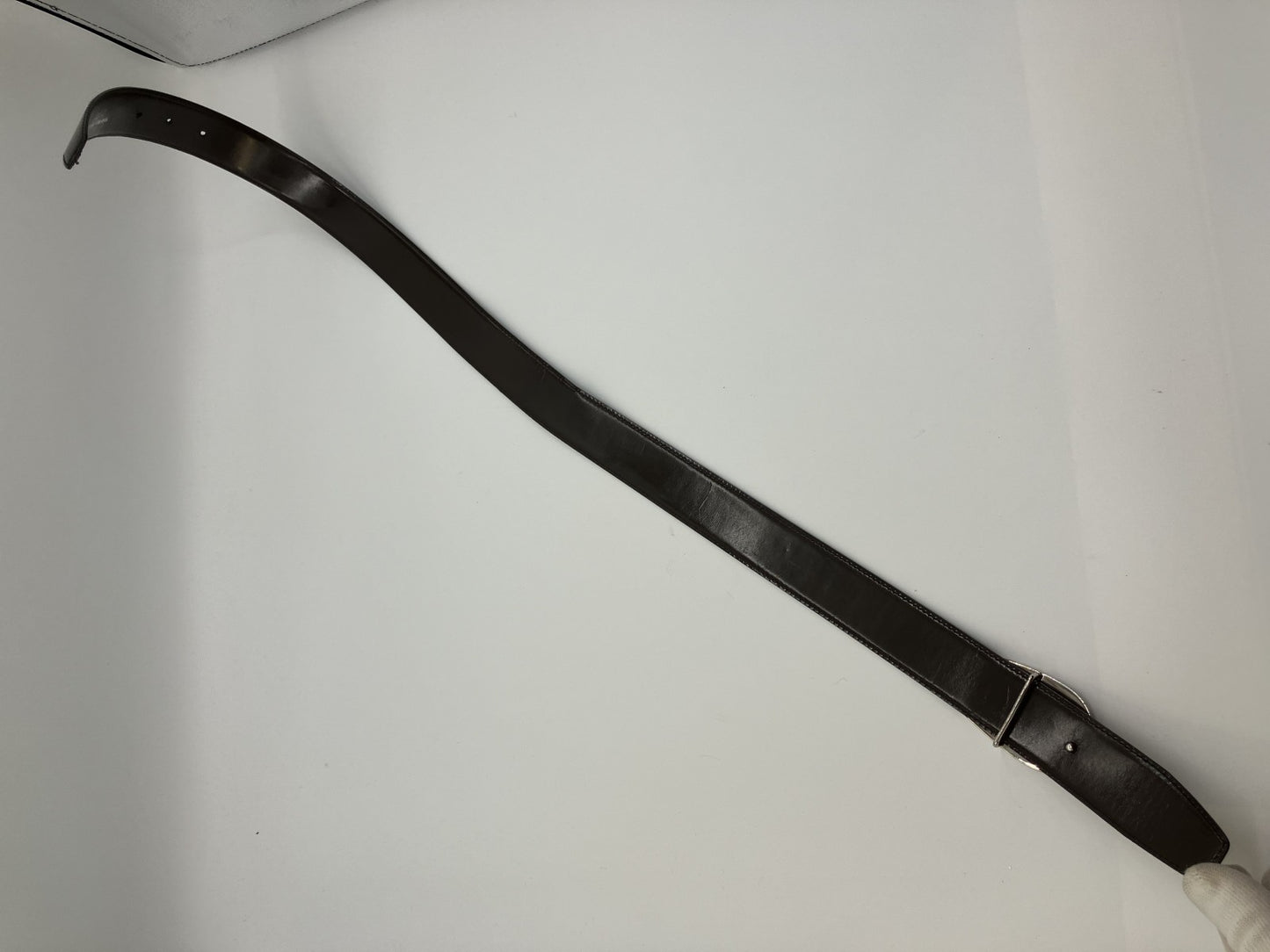 Ｇｕｃｃｉ グッチ ＧＧレザーベルト（Ｇバックル）全長９３ｃｍ 幅３．５ｃｍ 送料無料