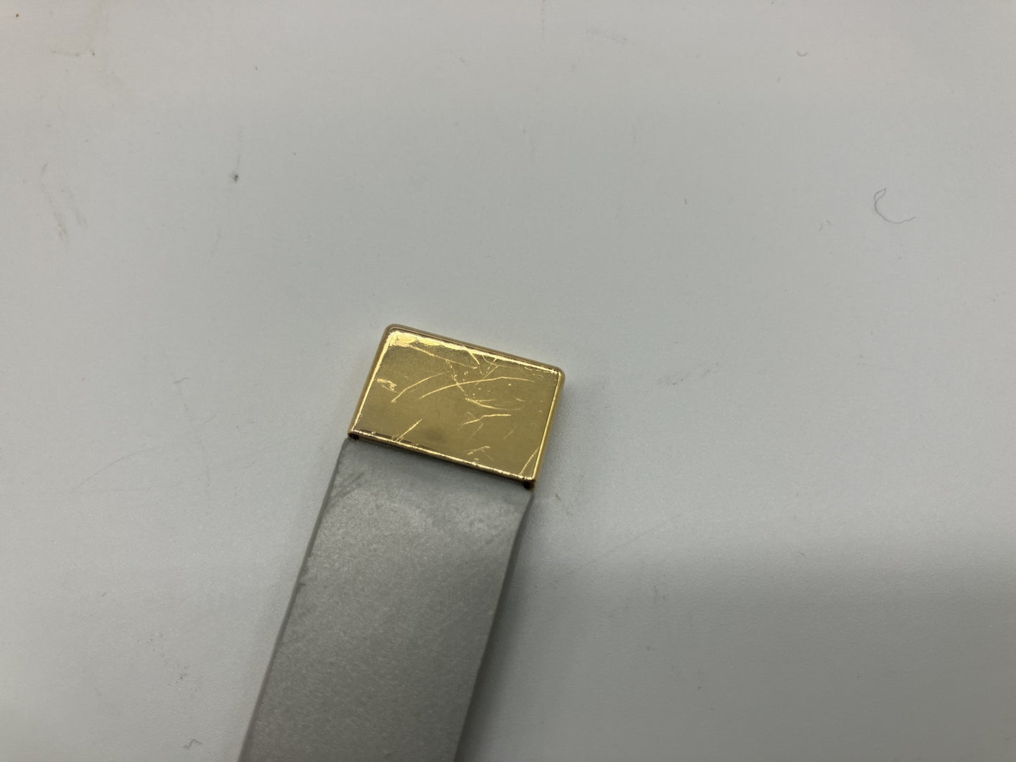 LOUIS VUITTON Vernis Belt 114cm (44.88 inch) Gray with box