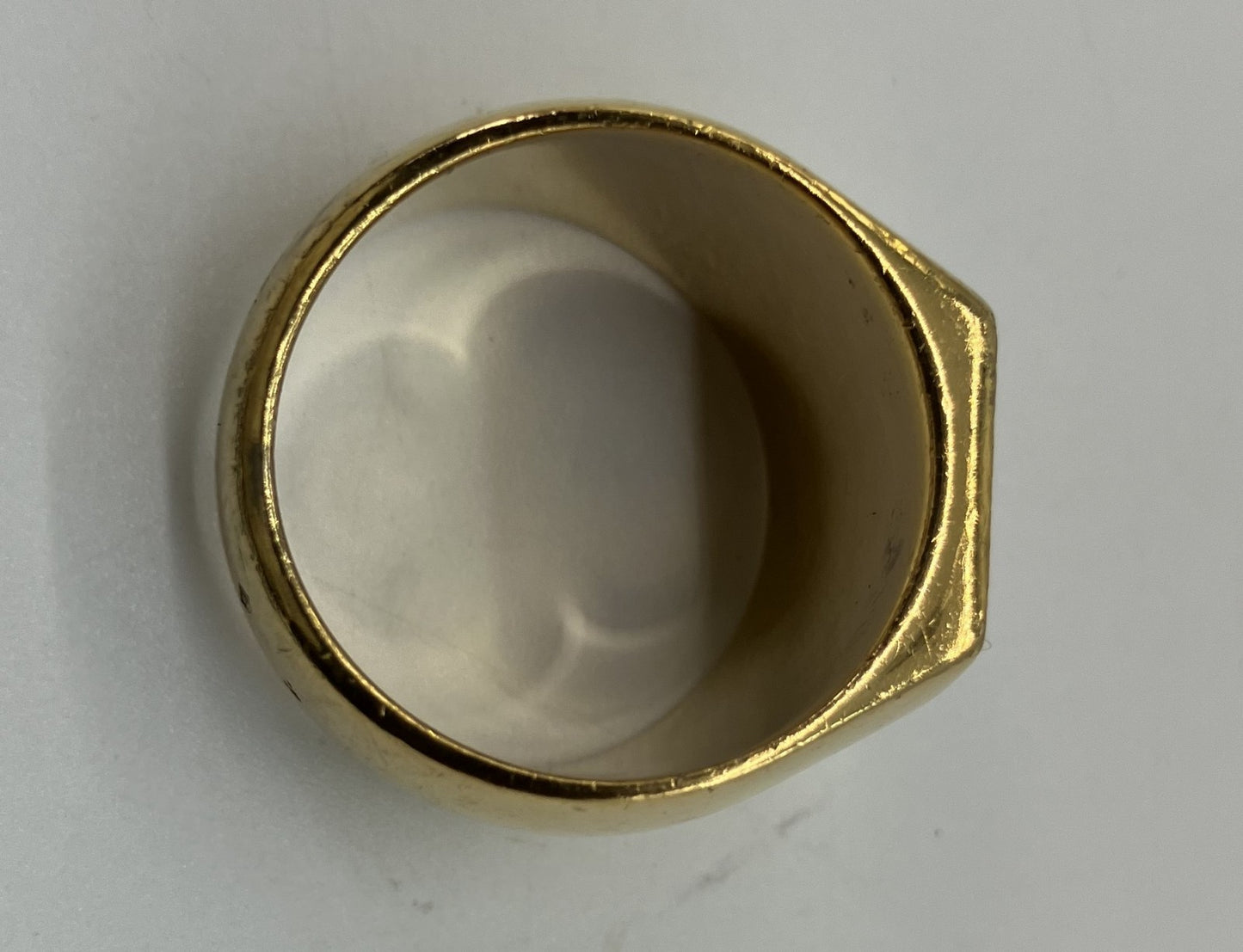 LOUIS VUITTON M65496 Monogram Bergfleur Signet Ring SV925 15.9g ไซส์ L (JP21) (US10) (EU61) จัดส่งฟรี 