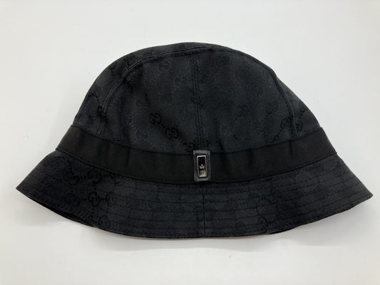 Gucci Hat Hat, black, size L, approx. 54 cm head circumference, .