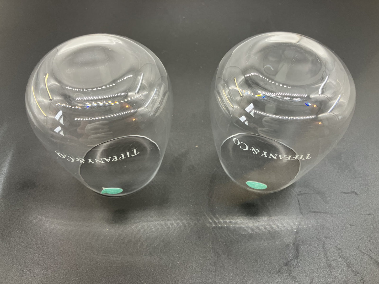 ティファニーグラス・直径５．５ｃｍ 高さ９ｃｍ 送料無料 箱付