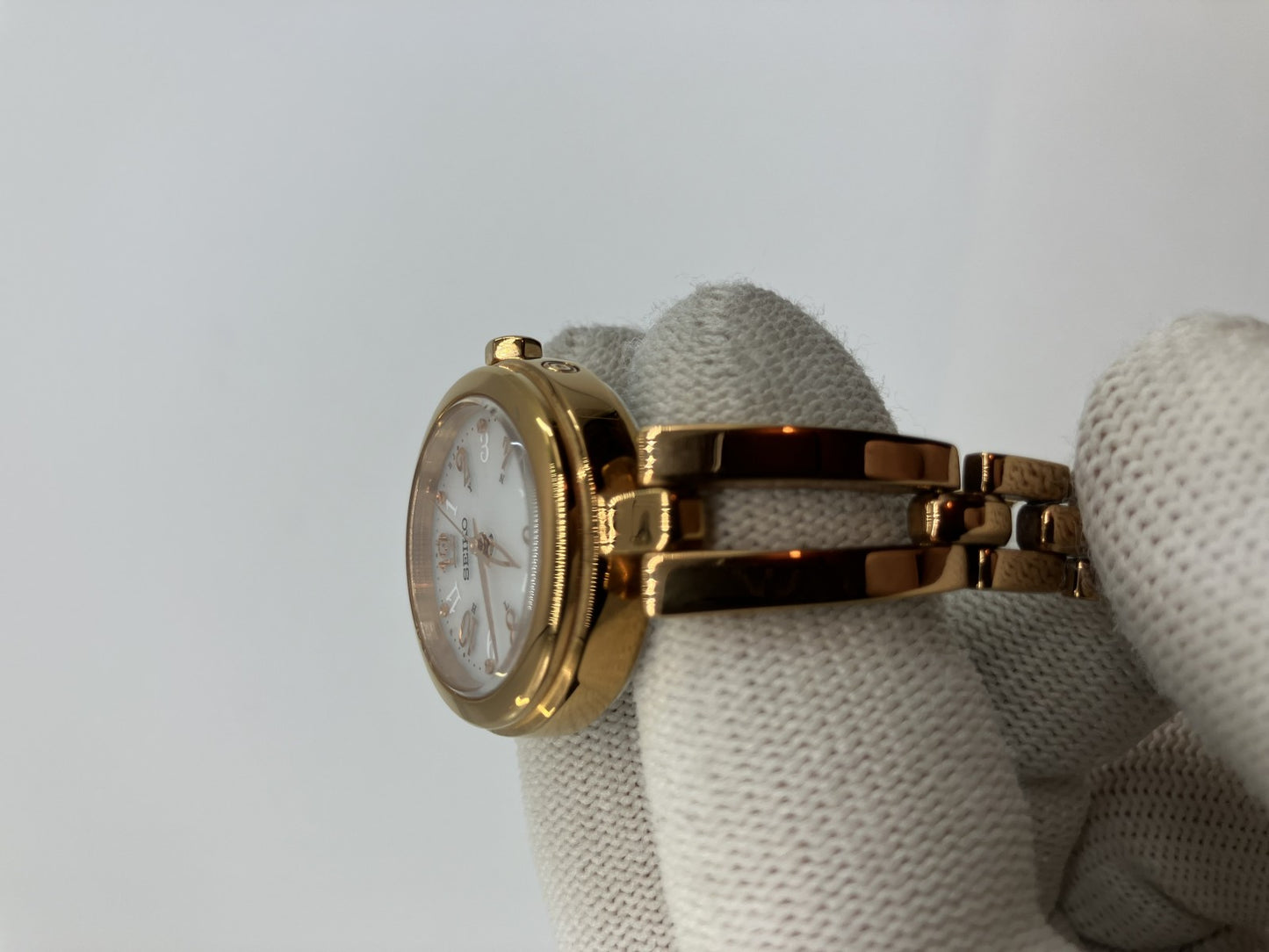 Seiko 1B21-0AC0 Solar radio wave case width 25mm, wrist circumference 13.5cm wristwatch Ladies