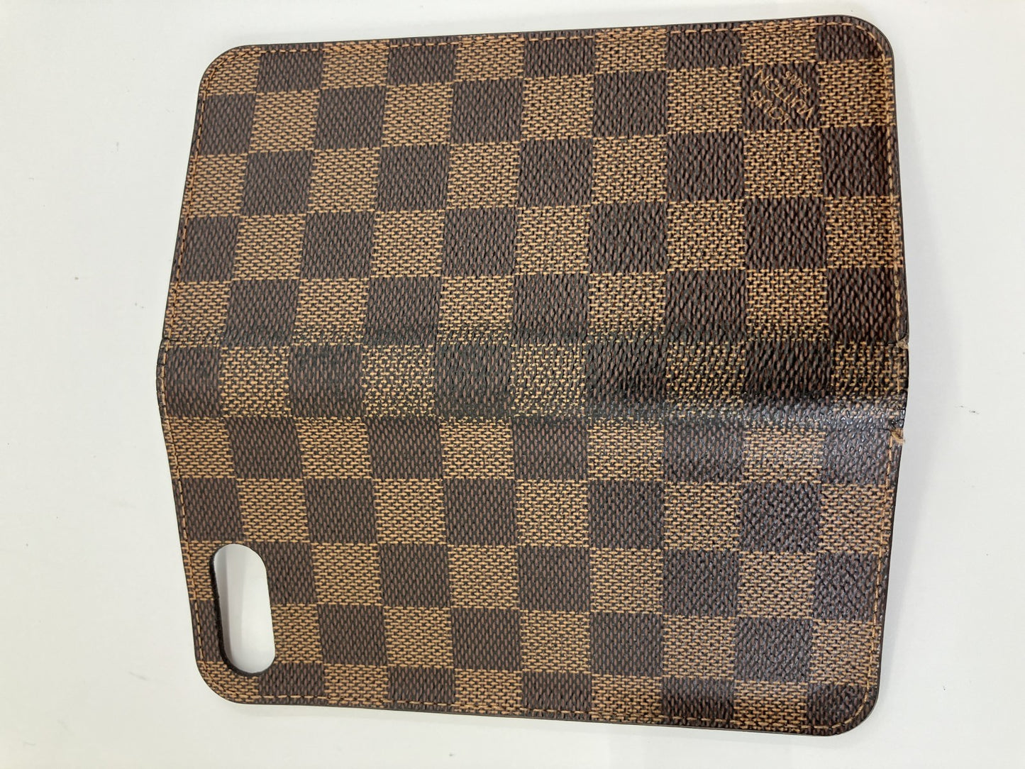 LOUIS VUITTON iPhone 8 Plus Folio (also fits 7 Plus) Mobile Phone Case Damier Ebﾃｨne N61068