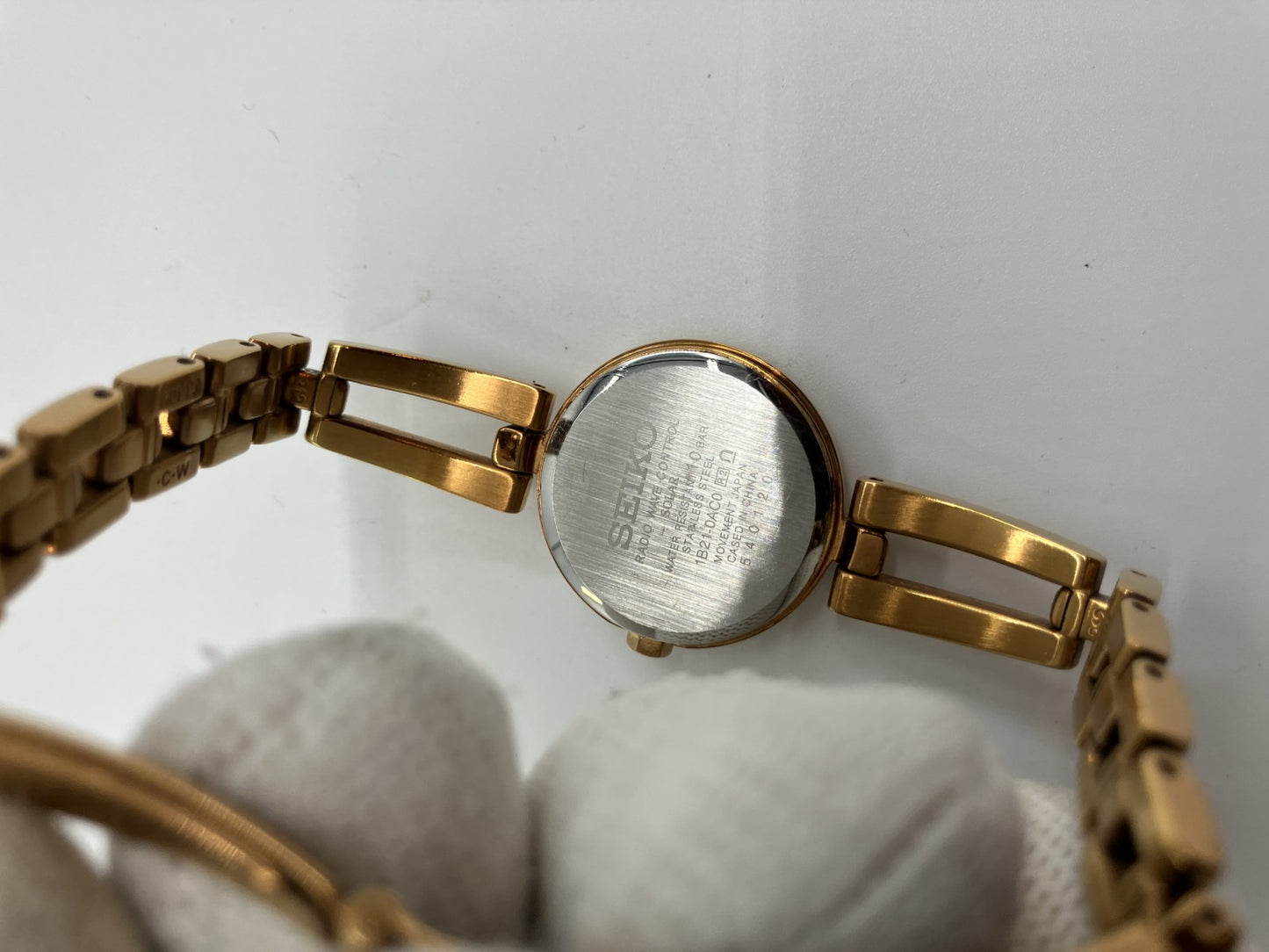 Seiko 1B21-0AC0 Solar radio wave case width 25mm, wrist circumference 13.5cm wristwatch Ladies