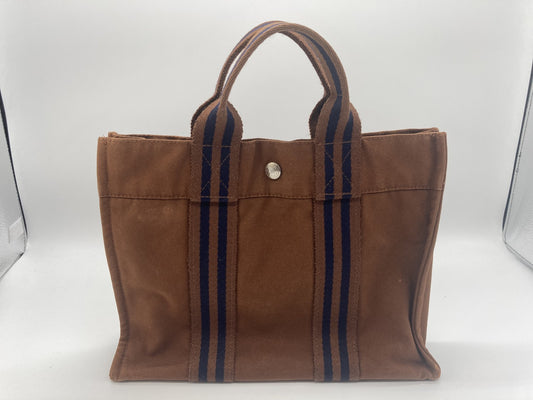 エルメス エルメス フルトゥＰＭ ハンドバッグ ブラウン 送料無料