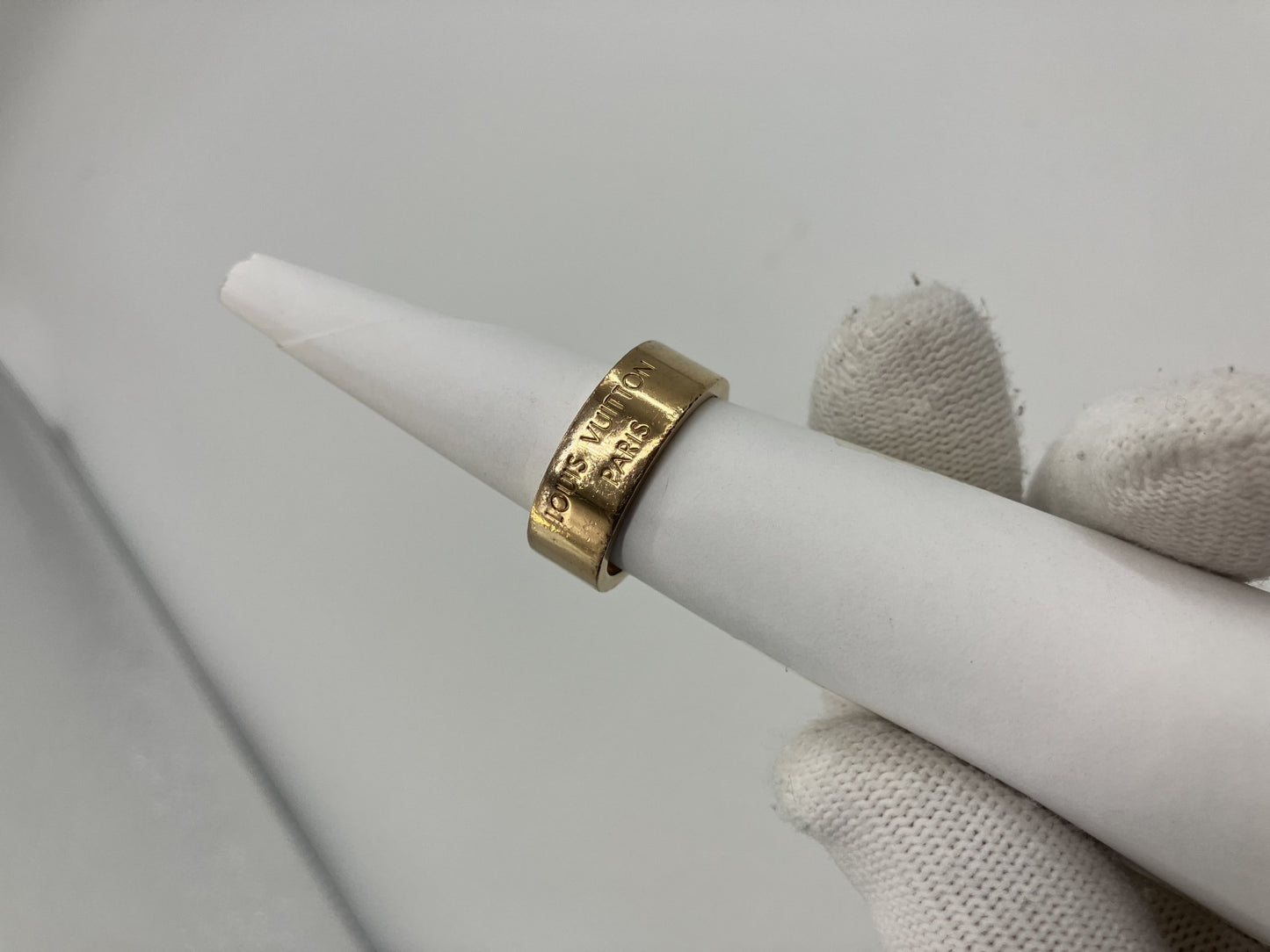 Louis Vuitton M00514 Berg LV Instinct OB0262 Ring L GP Gold Size L (21) (61) (US 10) Free Shipping 