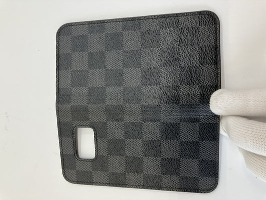 เคสมือถือสมาร์ทโฟน Louis Vuitton Android Galaxy S6, S7 Folio Damier Graphite พร้อมกล่องและกระเป๋า 