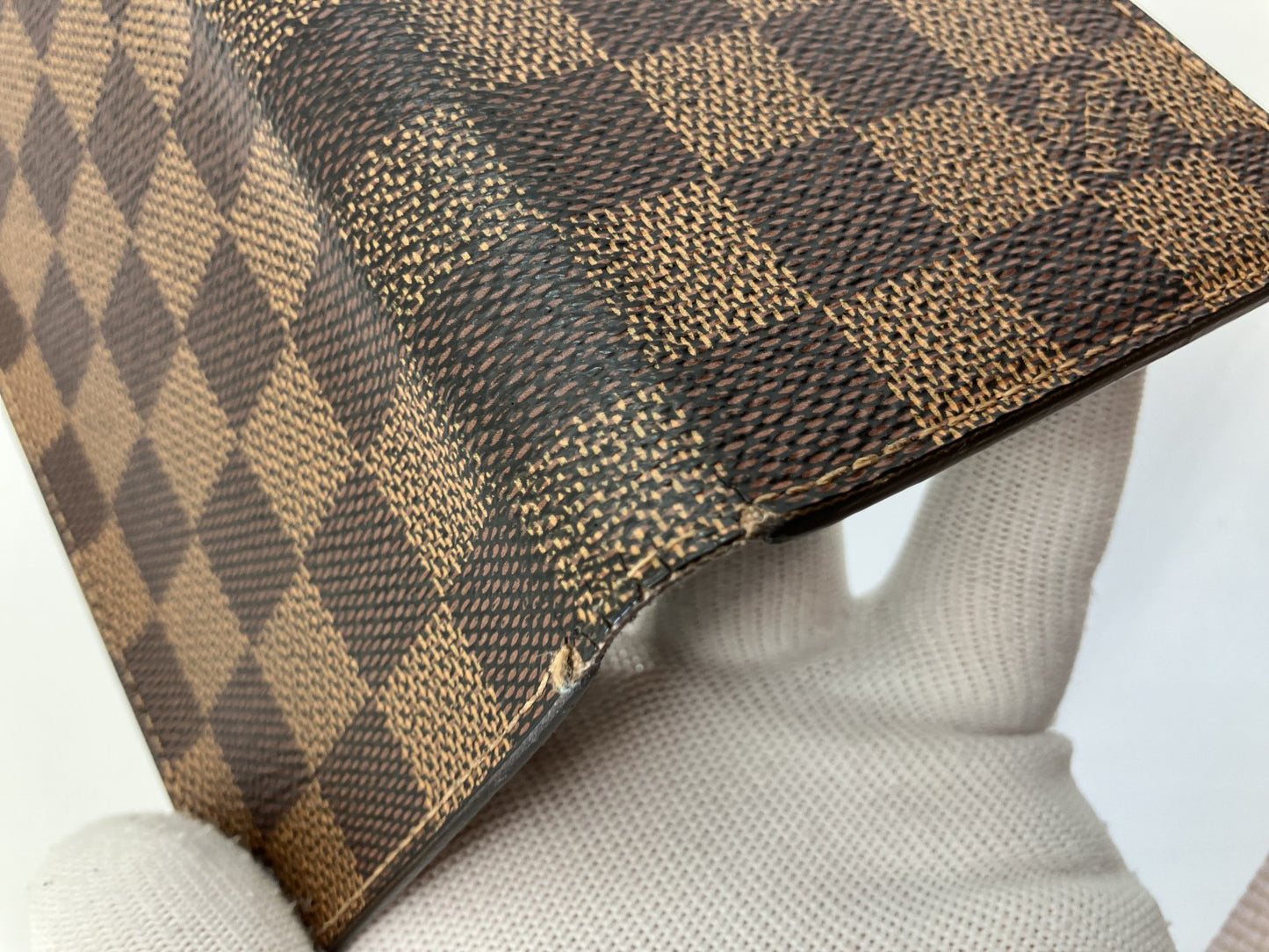 LOUIS VUITTON iPhone 8 Plus Folio (also fits 7 Plus) Mobile Phone Case Damier Ebﾃｨne N61068