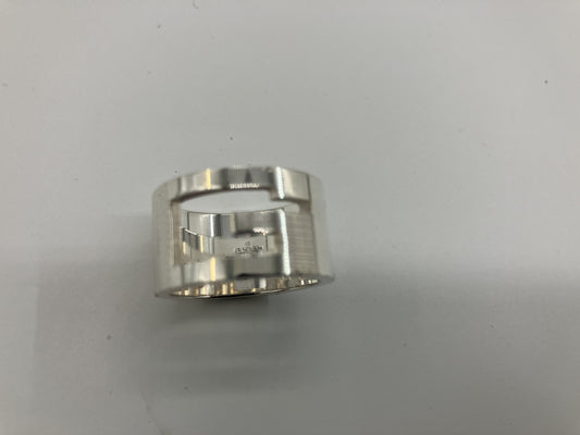 Gucci ring, silver, G logo, SV925, size 15 (55) (US 8), ring width 1.15cm, free shipping 