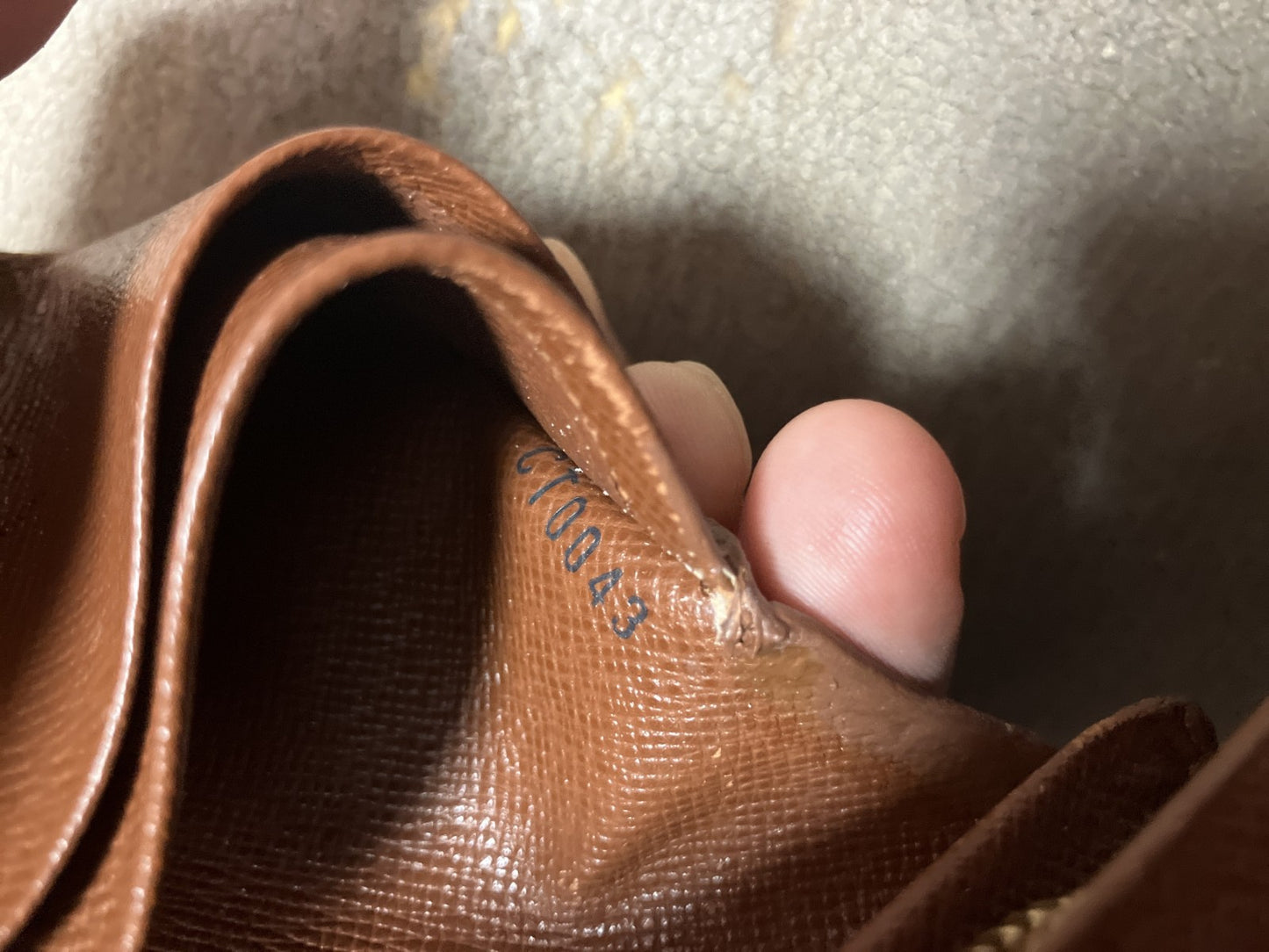 Louis Vuitton Monogram Bifold Compact Zip Wallet Brown Canvas Made in France