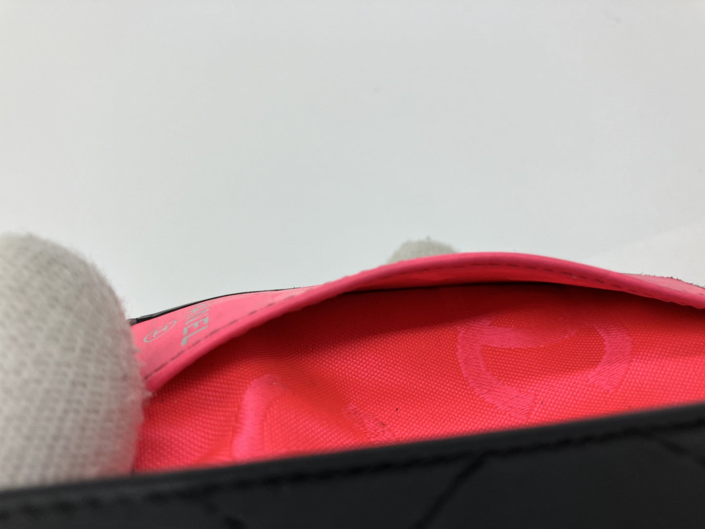 CHANEL Cambon 6-Ring Key Case Black & Pink