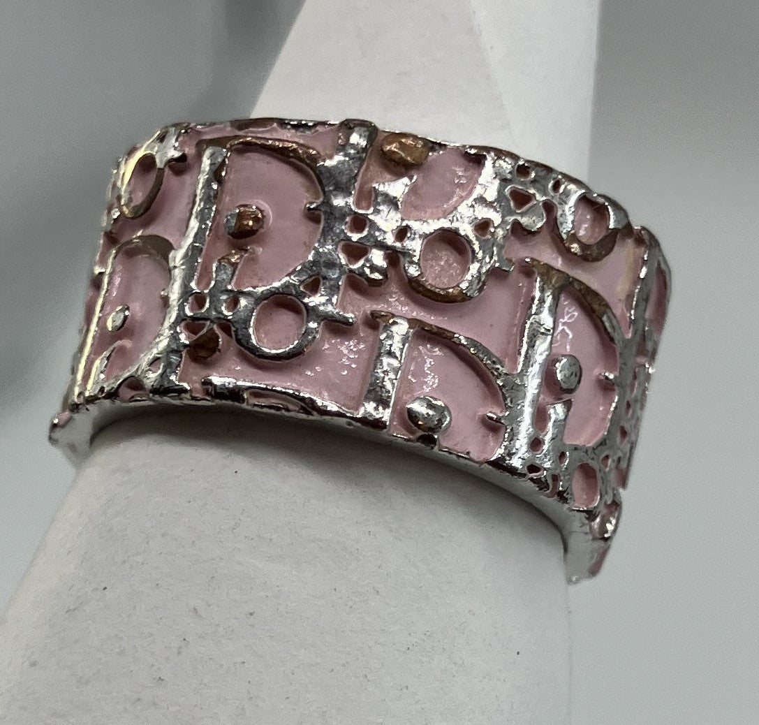 Christian Dior Trotter Ring (JP 9)(49)(US 5) Pink Free Shipping 