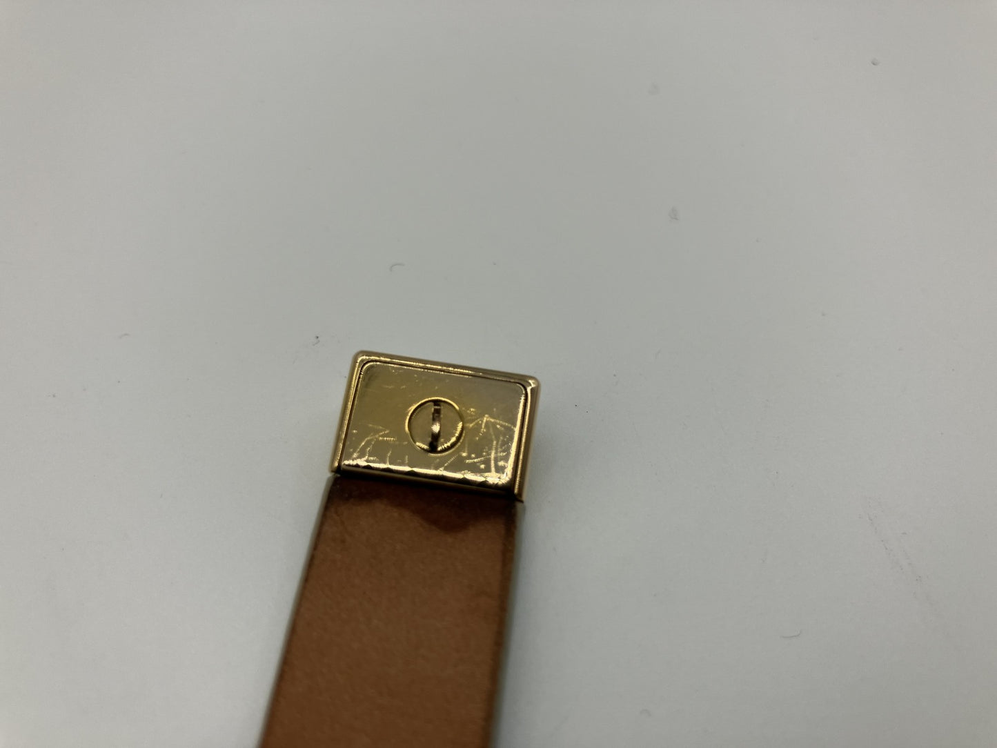 LOUIS VUITTON Vernis Belt 114cm (44.88 inch) Gray with box