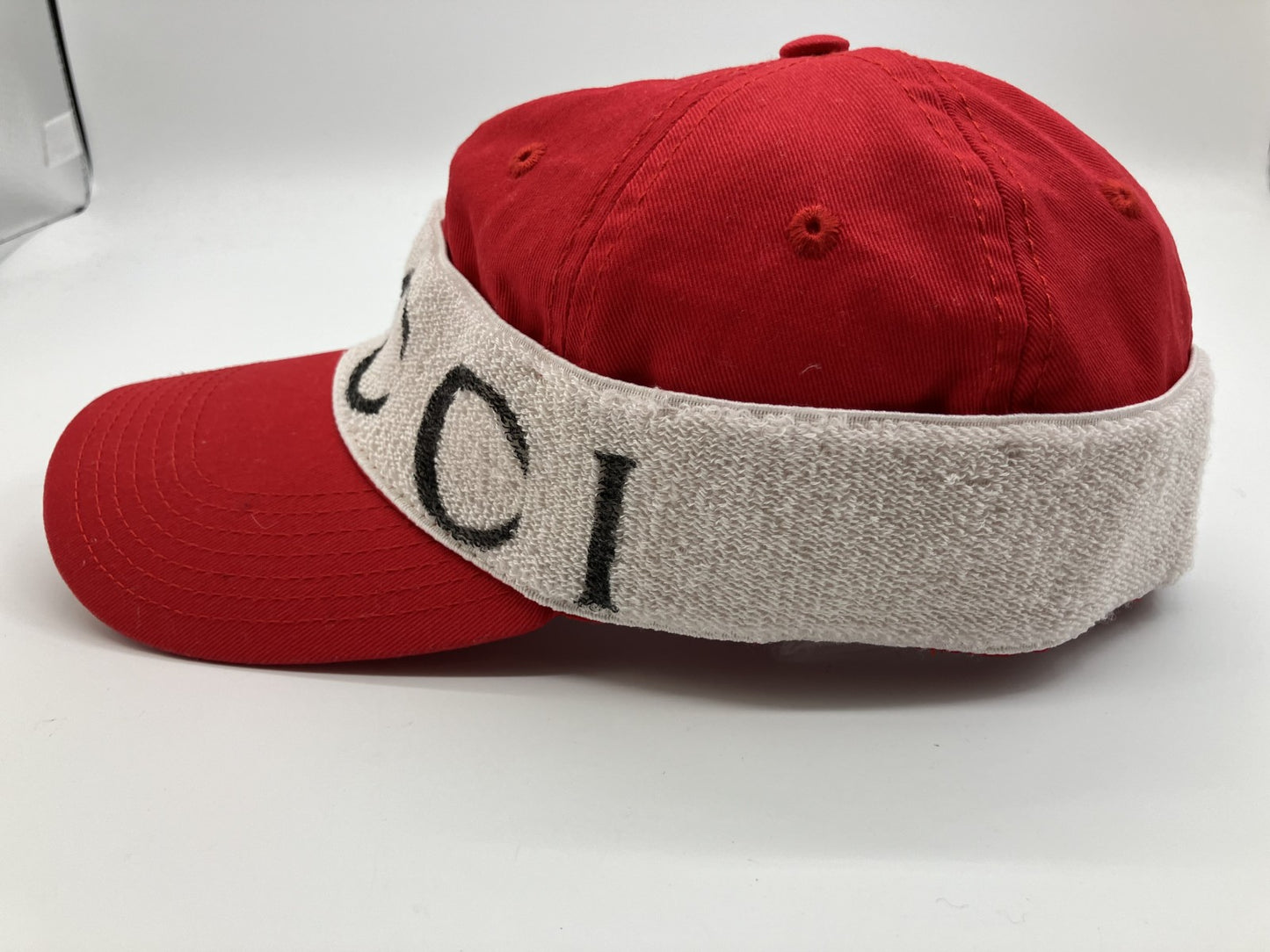 Gucci Nylon Cap Wool Red ไซส์ (L) 59cm (23.23 inch) ส่งฟรี 