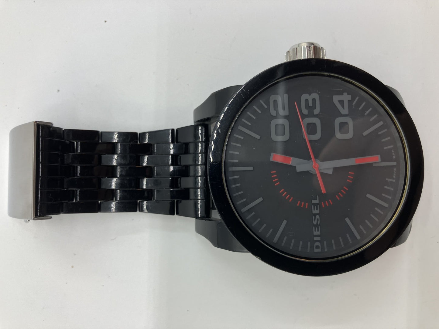 ディーセル 腕時計・メンズ・ケース幅63ｍｍ(2.48インチ) 腕周り１６ｃｍ 送料無料