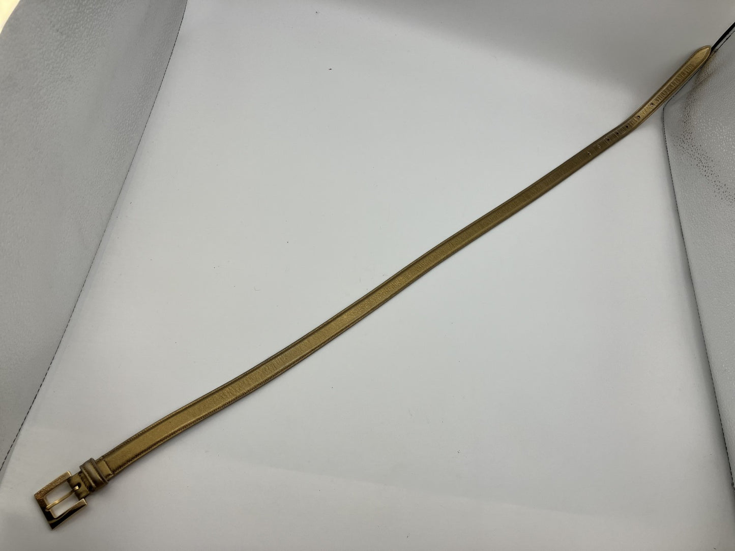 ドルチェ＆ガバナ レザーベルト 101ｃｍ ゴールド 送料無料