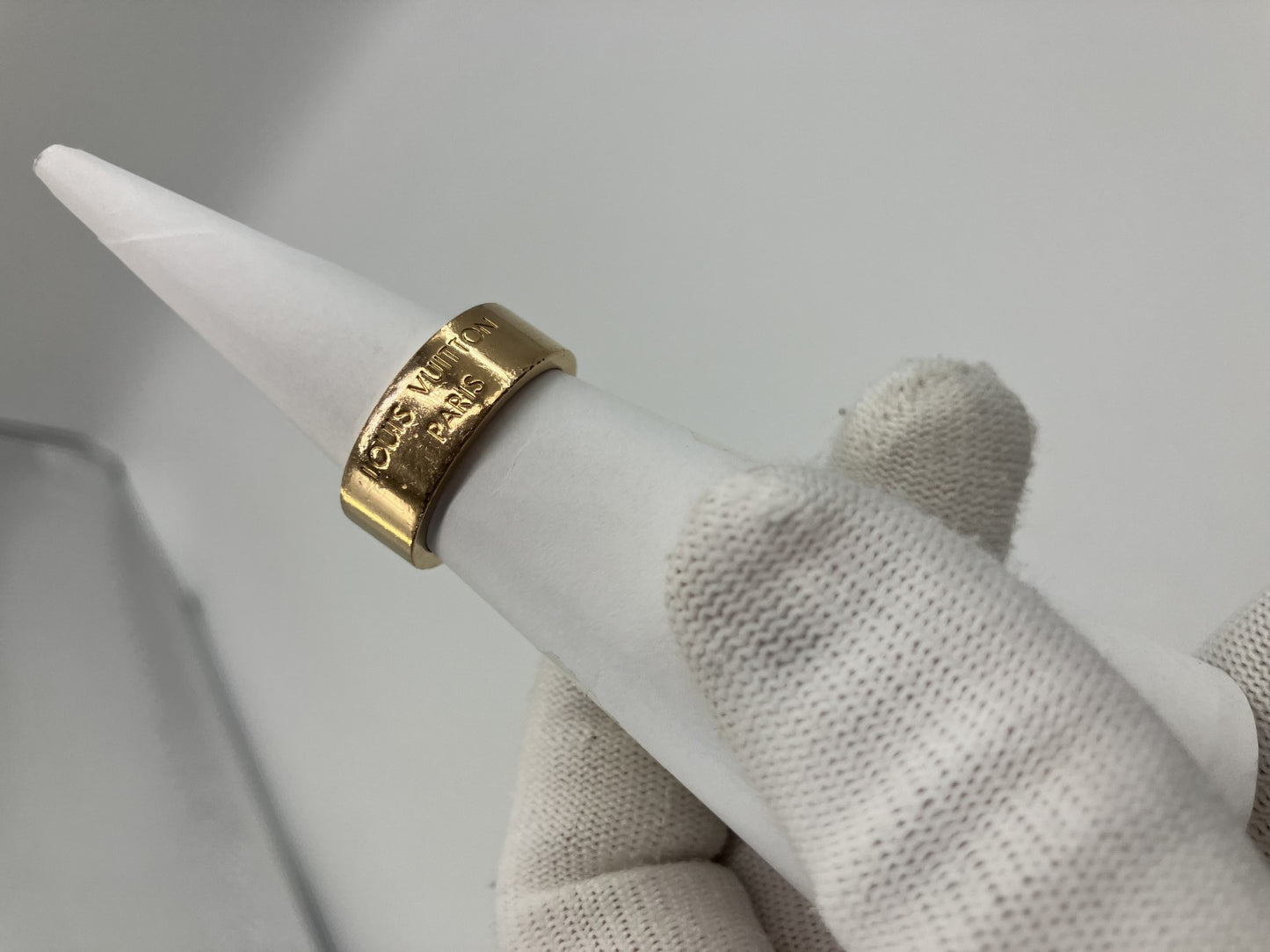 Louis Vuitton M00514 Berg LV Instinct OB0262 Ring L GP Gold Size L (21) (61) (US 10) Free Shipping 