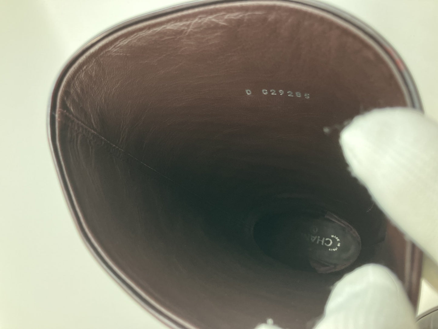 Chanel Coco Mark 14B รองเท้าบูทยาวหนัง 38 1/2 (US 7.75) (24.3cm) (9.57 inch) G29285 รองเท้าผู้หญิง สีน้ำตาล บรรจุกล่อง จัดส่งฟรี 