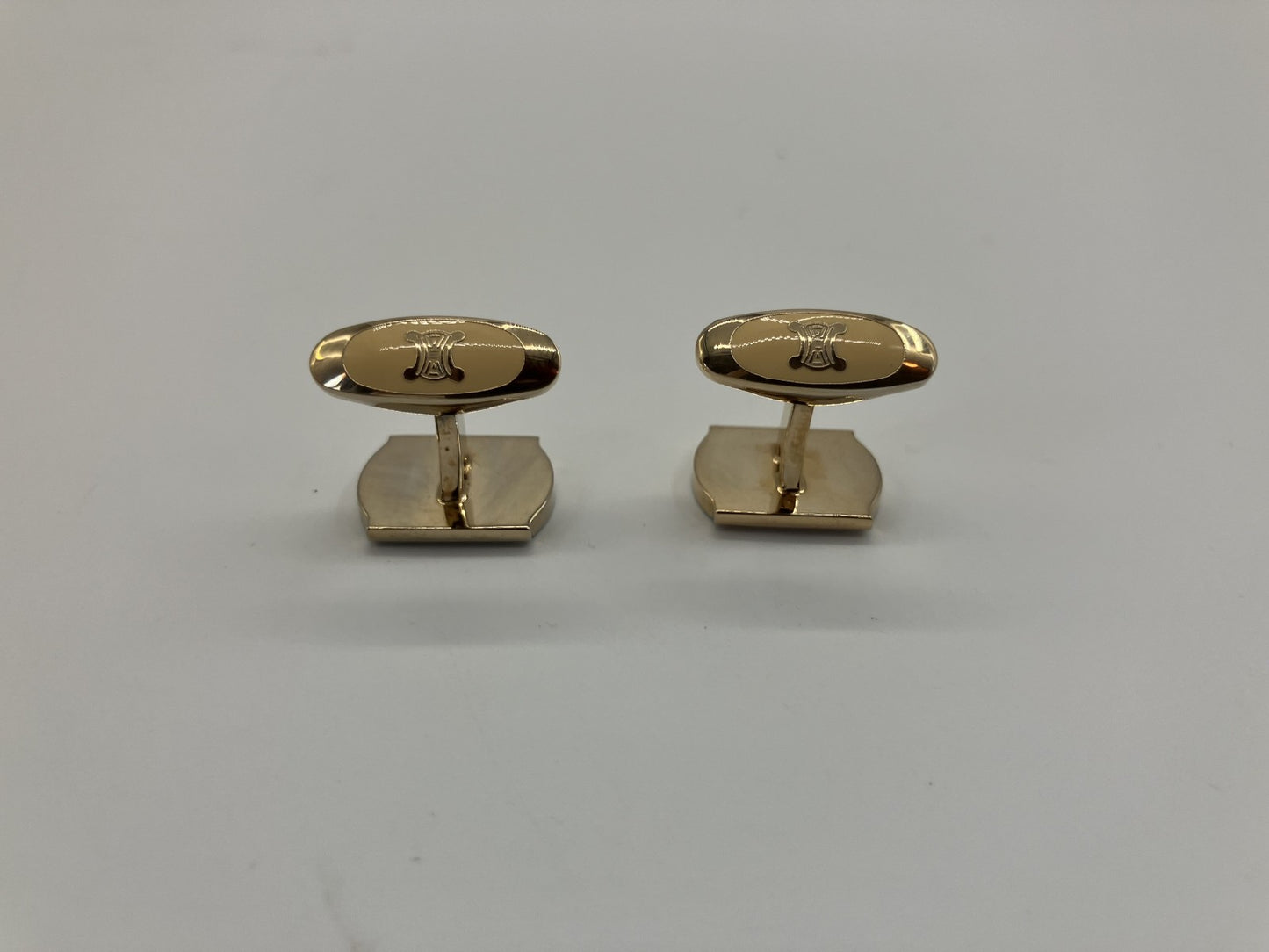 Celine Cufflinks Silver &amp; Gold Free Shipping 