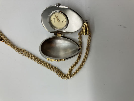 TASAKI Egg 1E20-2180 1P Pearl Pendant Watch Case Width 23mm Chain 60cm Boxed Free Shipping 