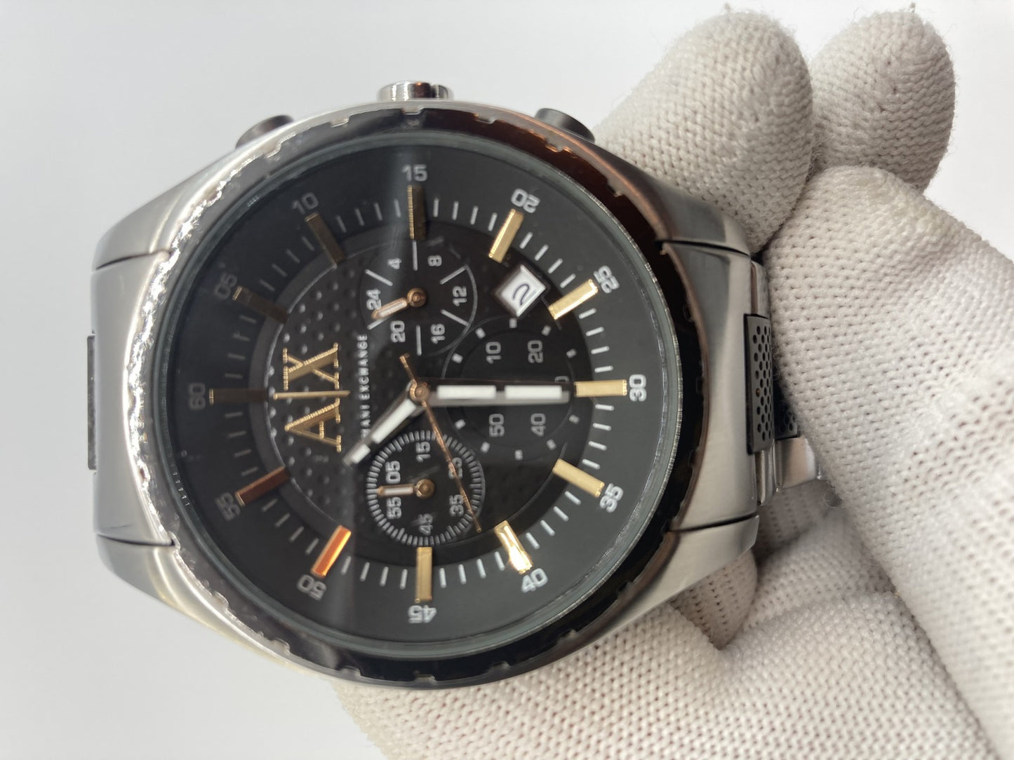 Armani Exchange AX1093 SS Men's Case Width 45mm Wrist Circumference 16.5cm with Box