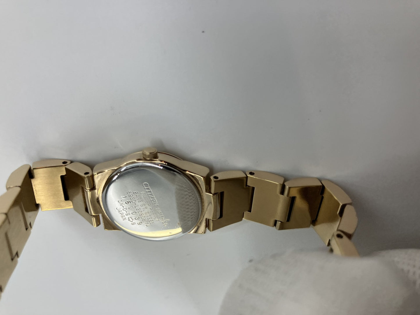 シチズン ＷＩＣＣＡ 腕時計 ＱＺ ５９３０－Ｌ２０８０８ ケース幅約２２ｍｍ 腕周り約１５ｃｍ 余り駒３個 レディース