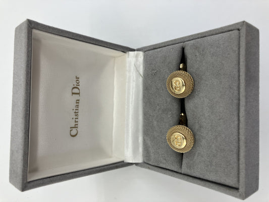 ディオール Ｃｈｒｉｓｔｉａｎ Ｄｉｏｒ カフス ゴールド 箱付 送料無料