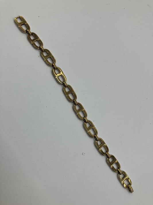 Christian Dior logo gold bracelet, wrist size 19cm (7.48 inch), free shipping 