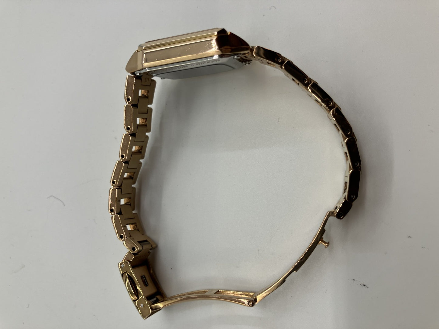 SEIKO LUKIO LUKIA 1B22-0AL0 electric wave solar wristwatch gold