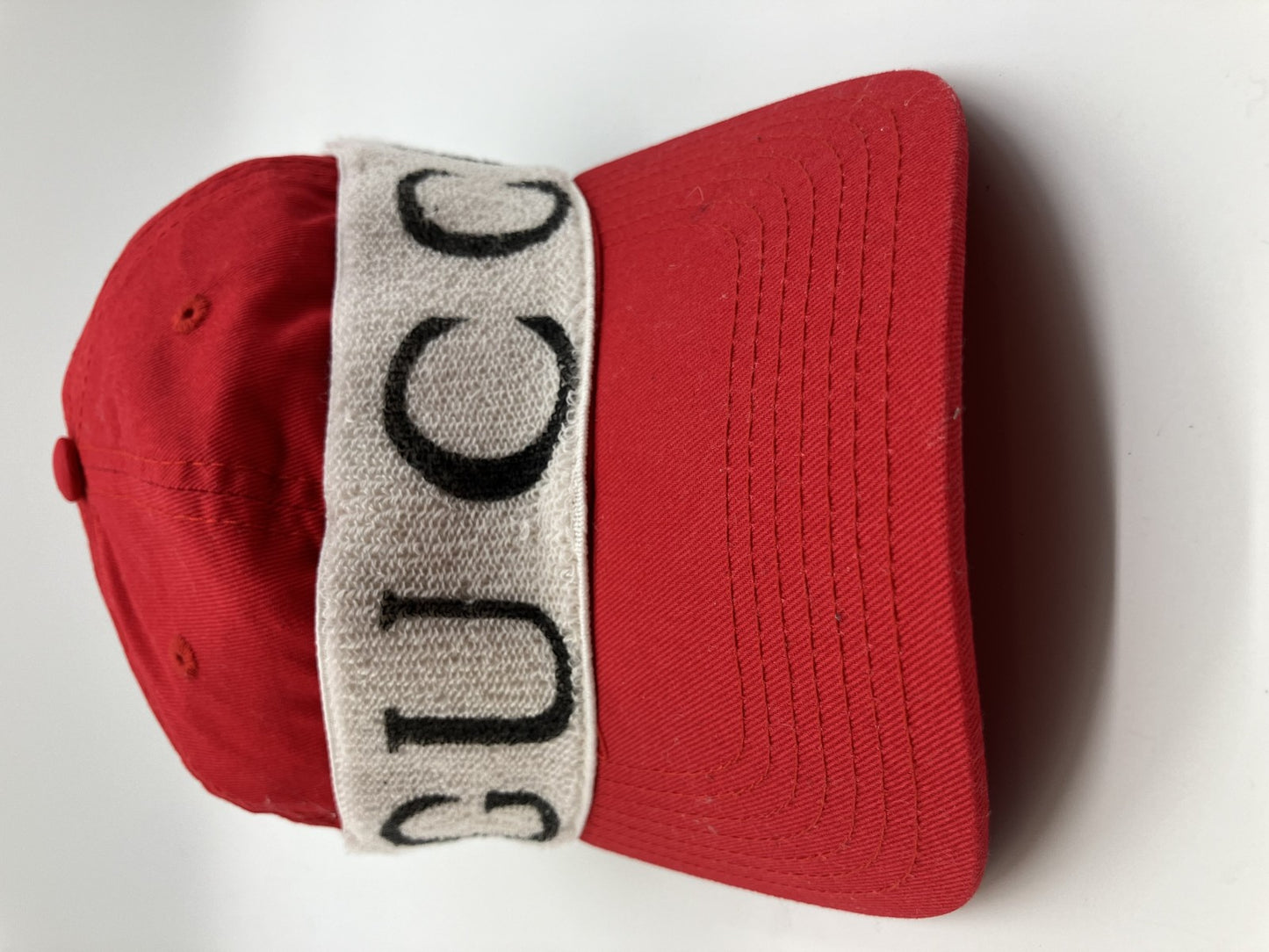 Gucci Nylon Cap Wool Red ไซส์ (L) 59cm (23.23 inch) ส่งฟรี 