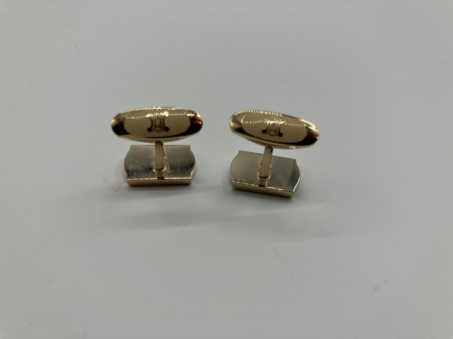 Celine tie pin and cufflinks set, gold, box included, free shipping 